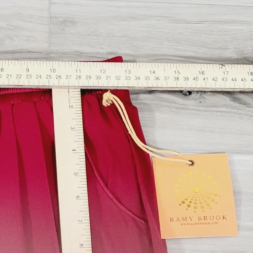 Ramy Brook Crop Jogger Pants Women's Chili XS Drawstring New